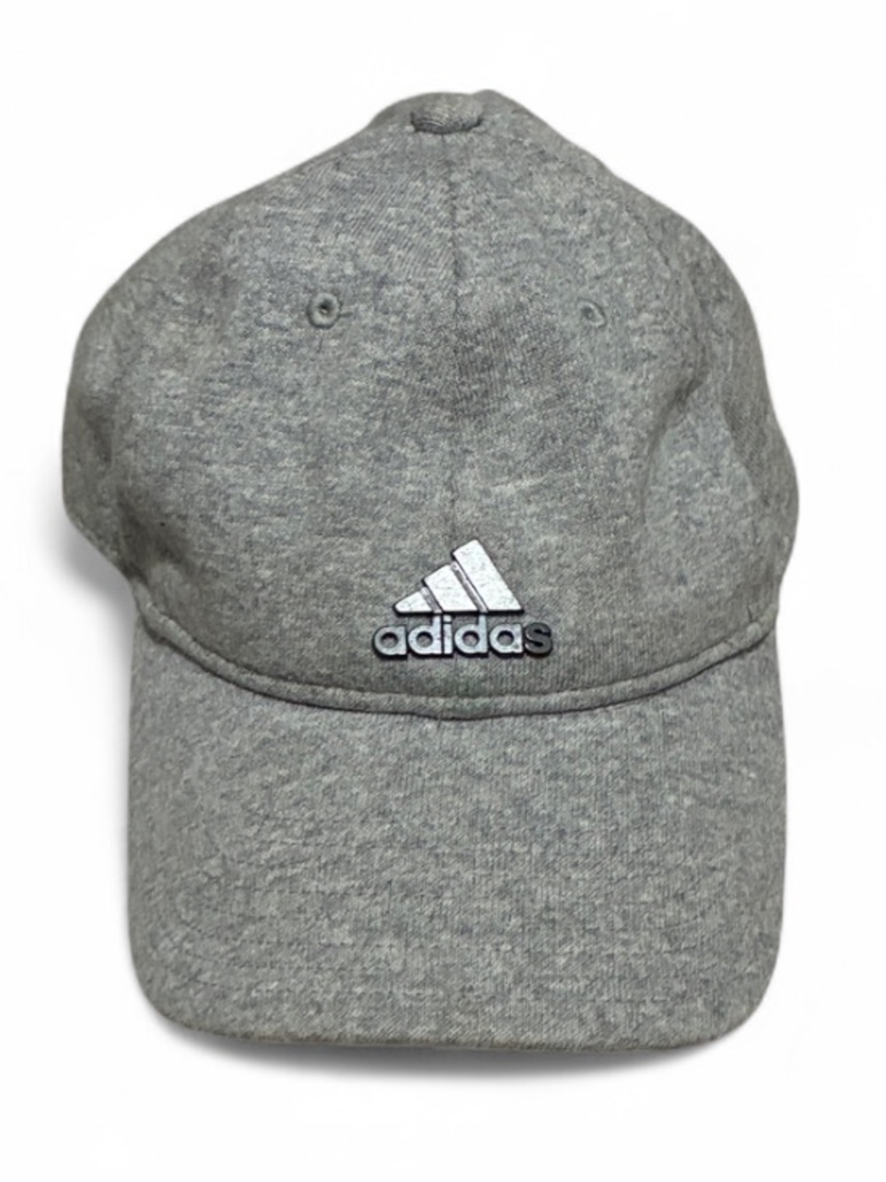 adidas Light Gray Metal Logo Baseball Cap